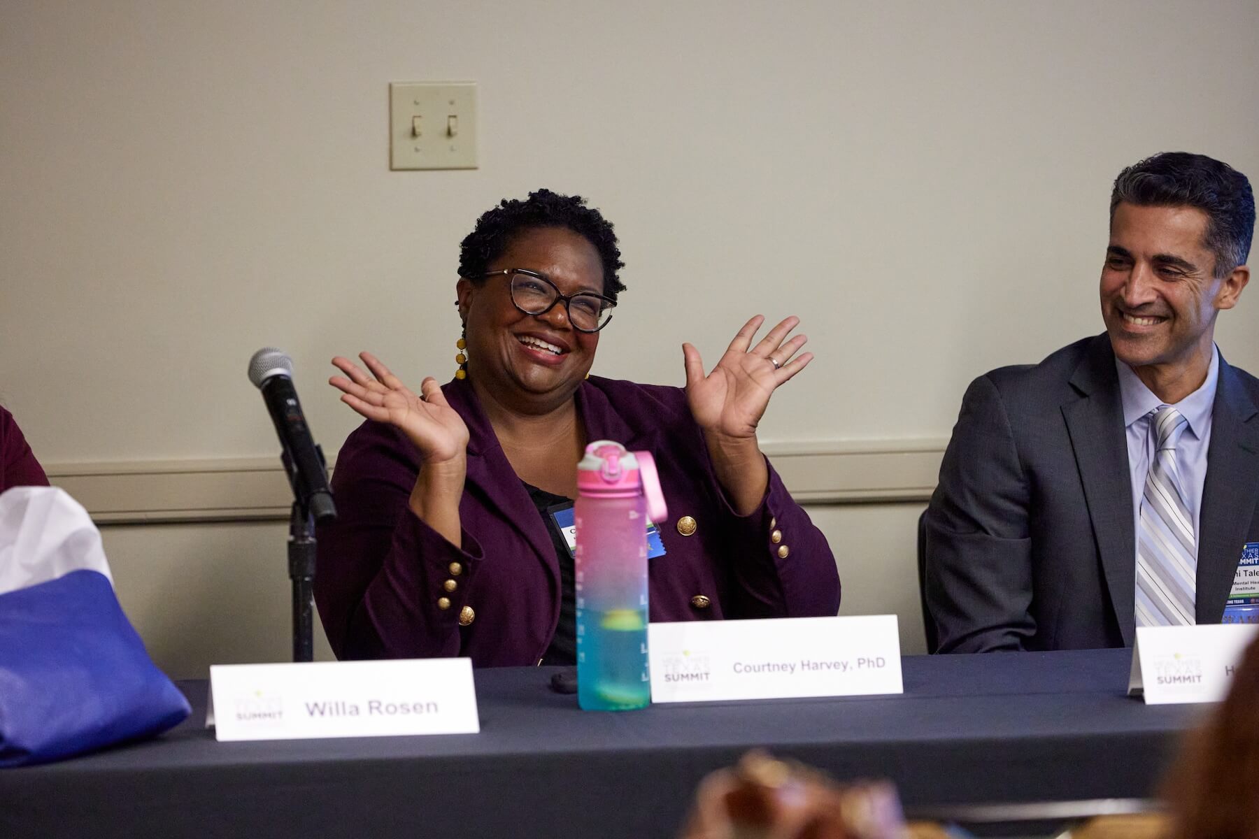 Courtney Harvey, PhD, at the Healthier Texas Summit in Austin, TX