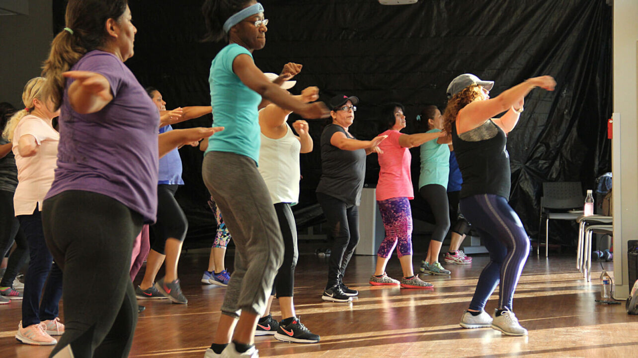 Participants in a Stronger Texas Zumba Class